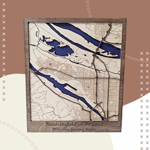 Hölzernes Jahrestags-Geschenk Benutzerdefinierte Holzkarte Geschenk 5. Hochzeitstag Andenken Brautpaar Wohnkultur Geschenk für Paare Heiratsgeschenk