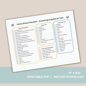 4H Horse Show Checklist 4H Show Rider 4H Horse Competition Preparation ...