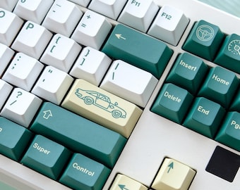 GMK British Racing Green Keycaps | Cherry Profile Keycaps Set