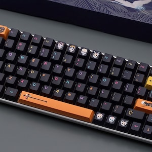GMK Mictlán Keycaps | Cherry Profile Keycaps Set | PBT Material | Keycaps For MX Switch | GMk Clone Artisan Keycap Set