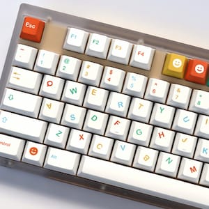 クールなキッズキーキャップ | Cherry プロファイルキーキャップセット | PBT 素材 | MX スイッチ用キーキャップ | GMk クローン Artisan キーキャップセット
