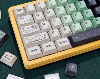 Space Impact Keycap Set | Custom Keycaps | Cherry Profile PBT | 143 Keys | ISO Support
