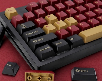 Red Samurai Double Shot Keycap Set | Cherry Profile | 174 Keys