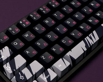 Camouflage Japanese PBT Keycap Set | 5-side Dye-sub | Cherry