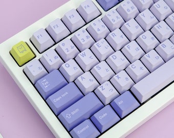 GMK Cute Cat Keycaps | Cherry Profile Keycaps Set |  PBT Material | Keycaps For MX Switch | GMk Clone Artisan Keycap Set
