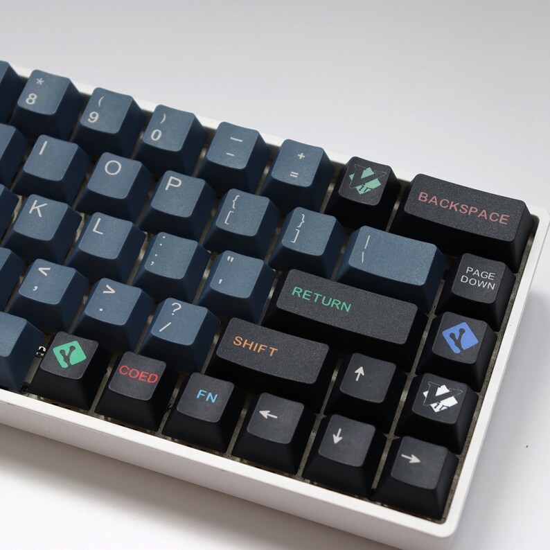 Keycaps Oblivion En PBT Double Shot - 129 Touches Pour Claviers Mécaniques Cherry MX, Gateron, Outemu