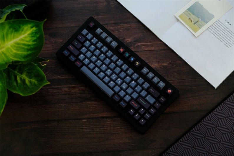 Keycaps Oblivion PBT Double Shot, Touches QWERTY, 129 Pièces