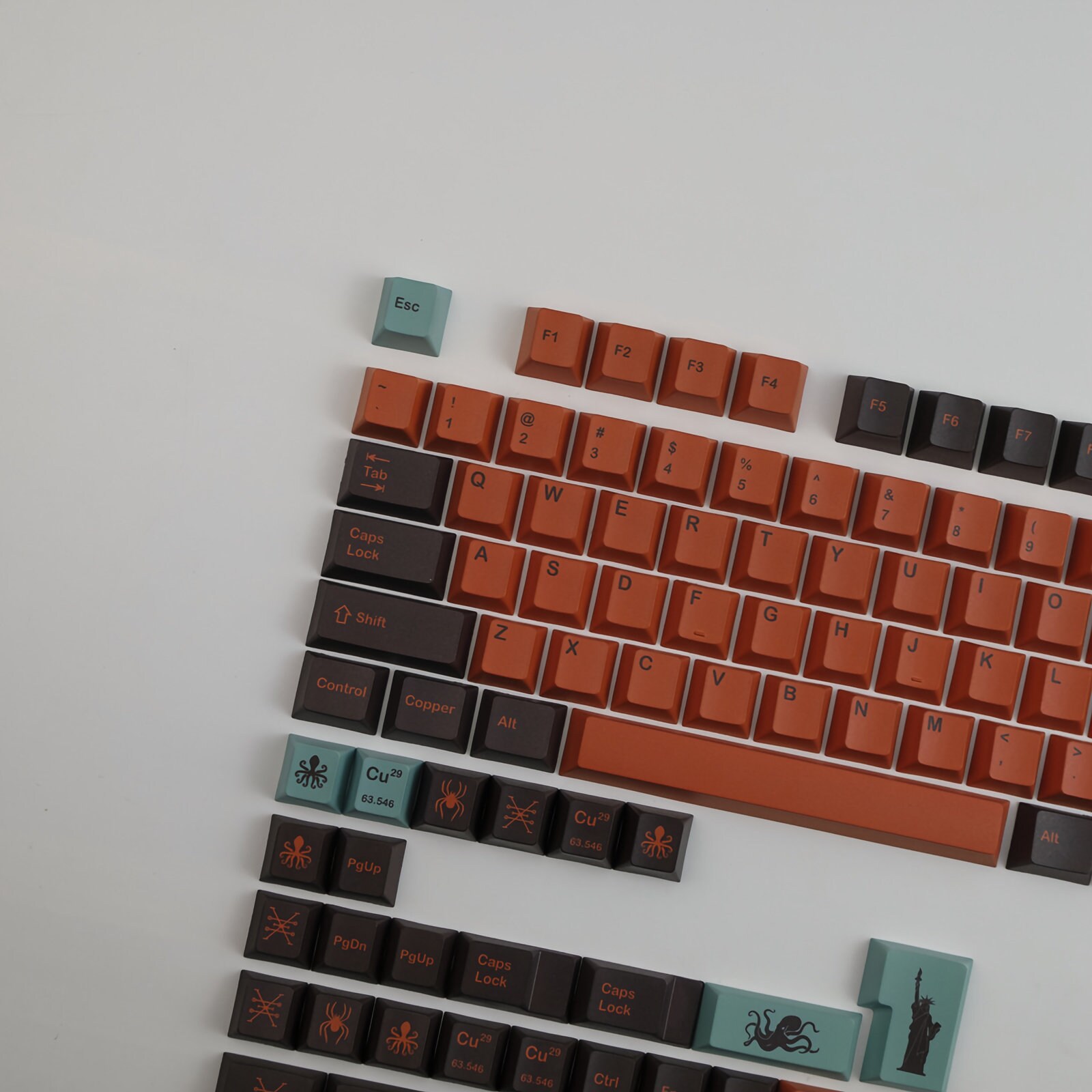GMK Copper Keycaps Cherry Profile Keycaps Set PBT Material Etsy