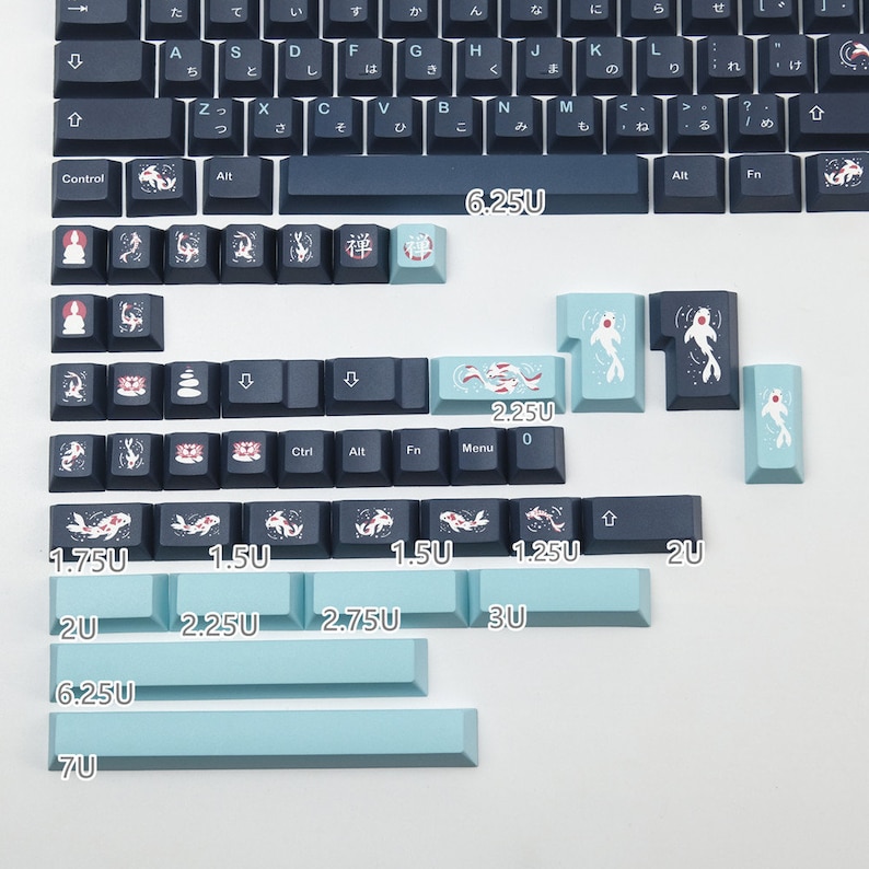 GMK Zen Pond Keycaps | Cherry Profile Keycaps Set | PBT Material ...
