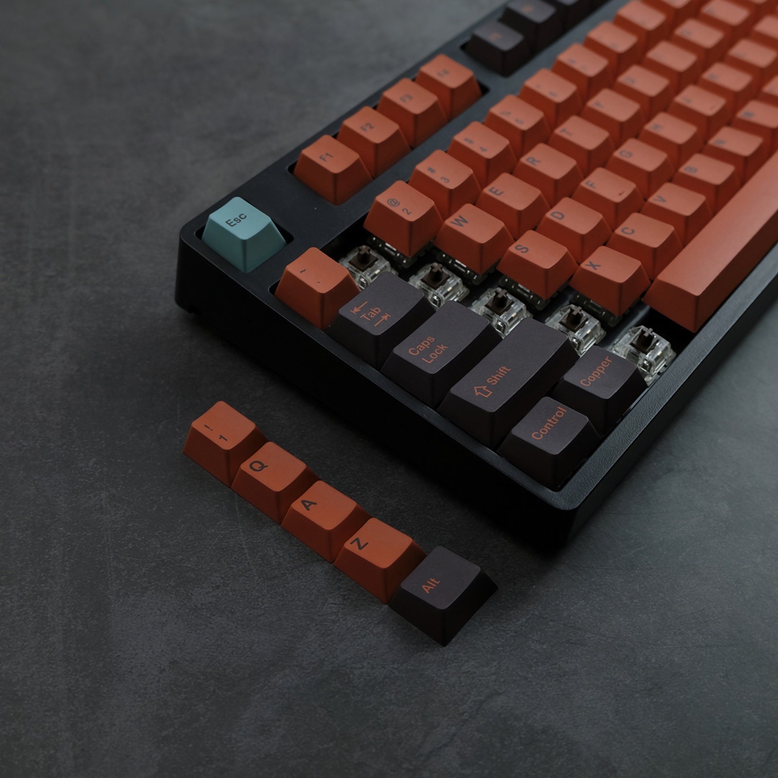 GMK Copper Keycaps | Cherry Profile Keycaps Set | PBT