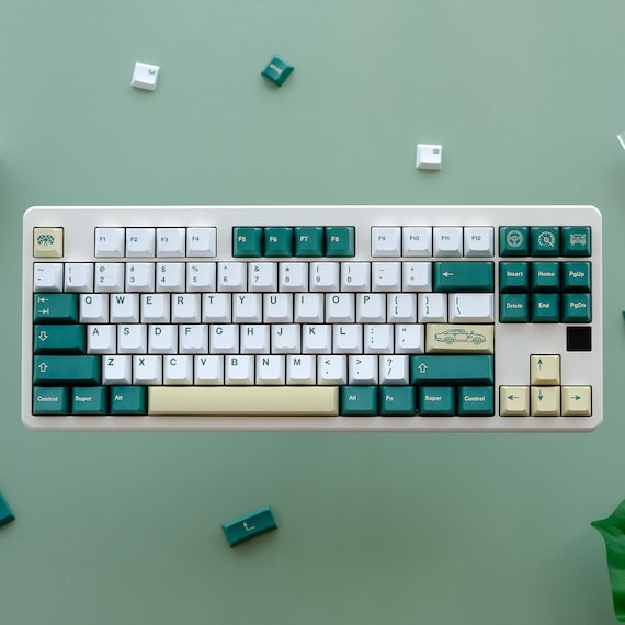 キーボード GMK British Racing Green R2 Keycap GMK British Racing Green Keycap Set | Green Keycaps for