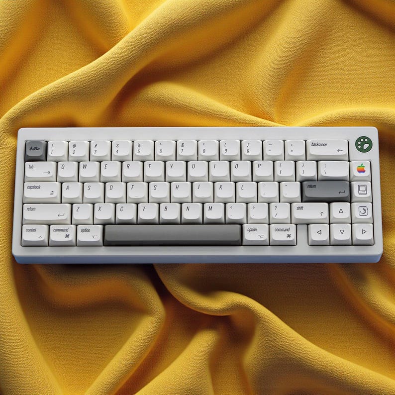 Mac Retro PBT Keycap Set | Dye-Sub Sublimation | XDA Profile | 133 Keys image 2