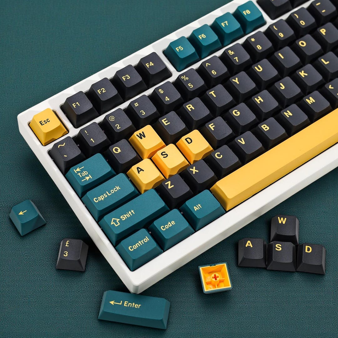 Marrs Green Double Shot Keycap Set | Cherry Profile | 174 Keys - Etsy