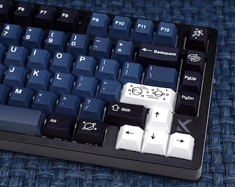 Galaxy Astronaut Keycap Set | Custom Keycaps | Cherry Profile PBT | 140 Keys | ISO & ANSI Support