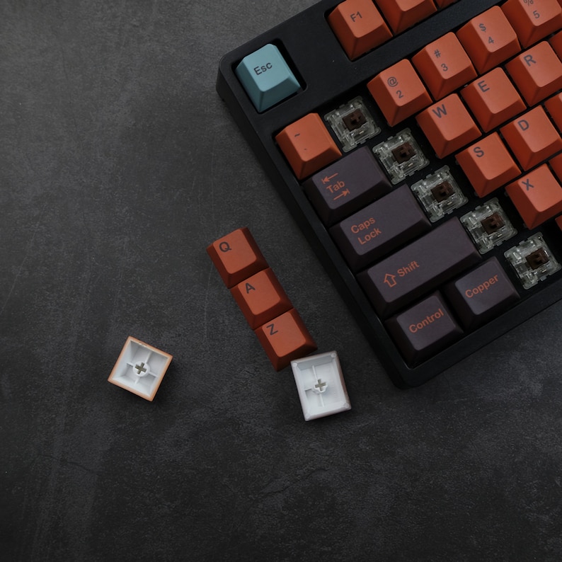GMK Copper Keycaps Cherry Profile Keycaps Set PBT Material Etsy