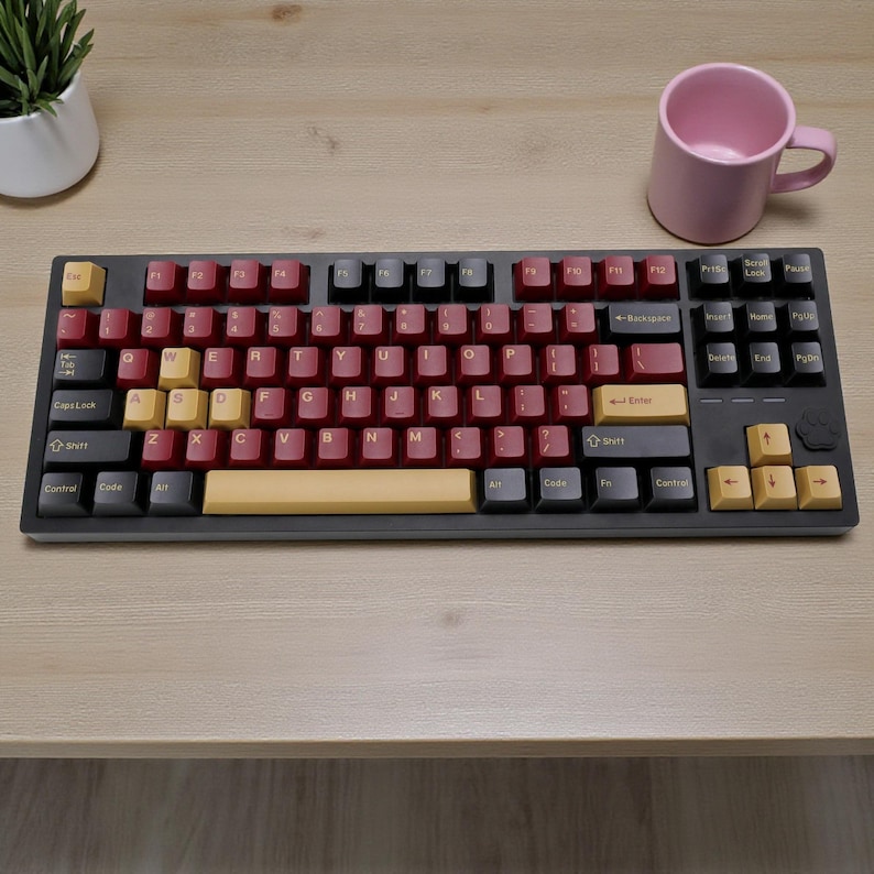 Red Samurai Double Shot Keycap Set | Cherry Profile | 174 Keys - Etsy