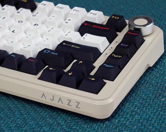 Minimalist Black n White Keycaps | Korean Hangul n English Options | Cherry Profile PBT | ISO & ANSI Custom Kit