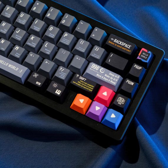 Programmer PBT Keycap Set | 5-Side Dye-Sub | Cherry Profile | 129 Keys