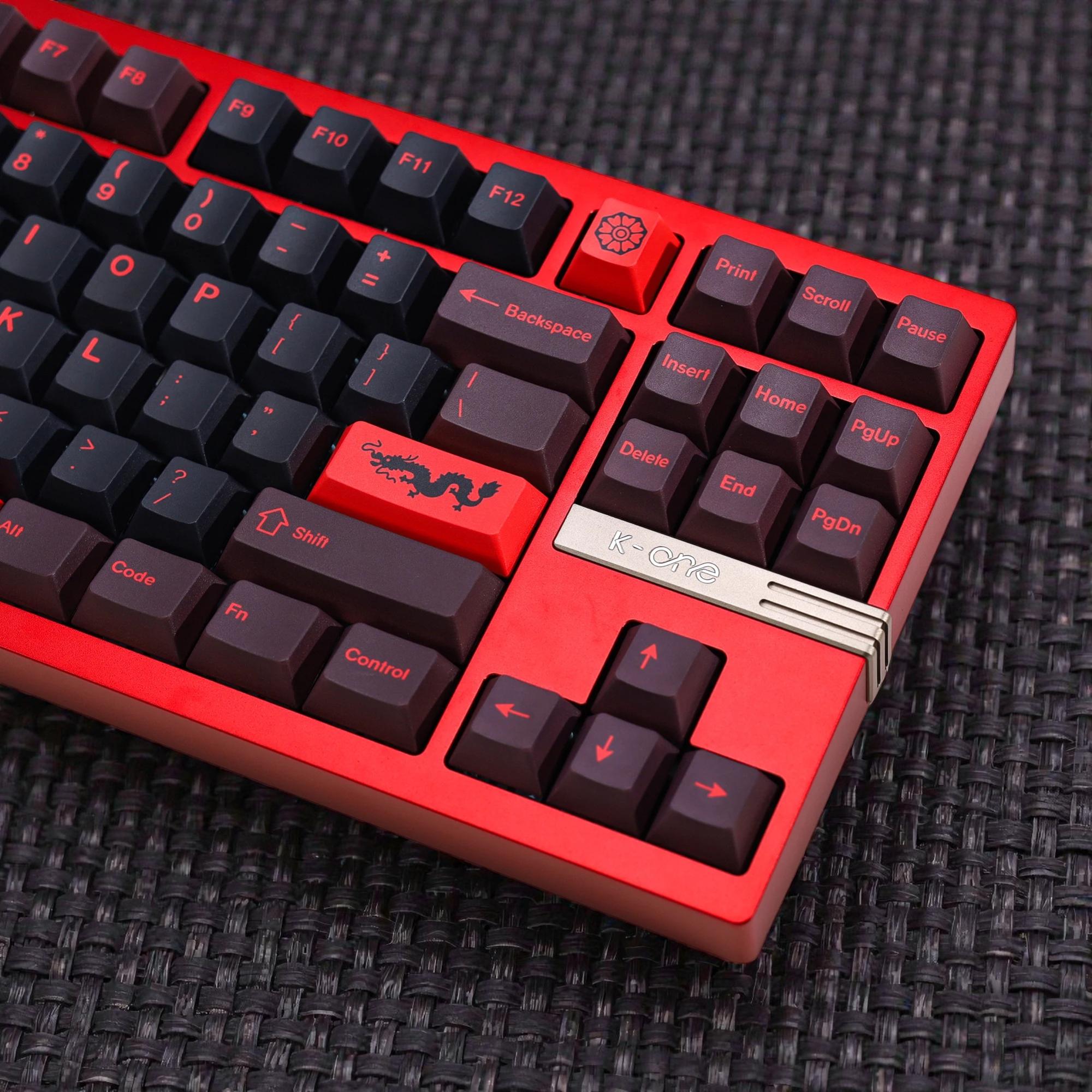 Red Dragon Keycap Set | Custom Keycaps | Cherry Profile PBT | 143 Keys ...