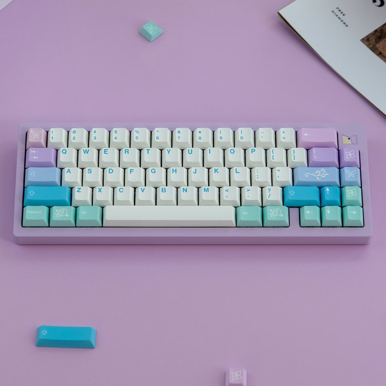 Mintcaps PBT Tastenkappen Fairy - 130 Tasten Set Für Mechanische Tastaturen