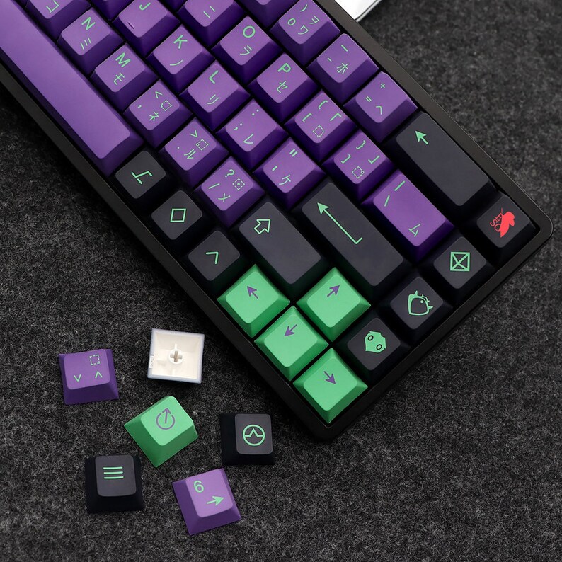 GMK Eva Mecha-01 Keycaps Cherry Profile Keycaps Set PBT Material ...