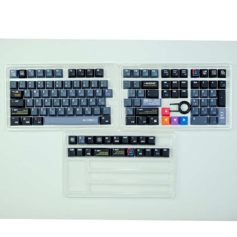 Programmer PBT Keycap Set | 5-Side Dye-Sub | Cherry Profile | 129 Keys imagem 15