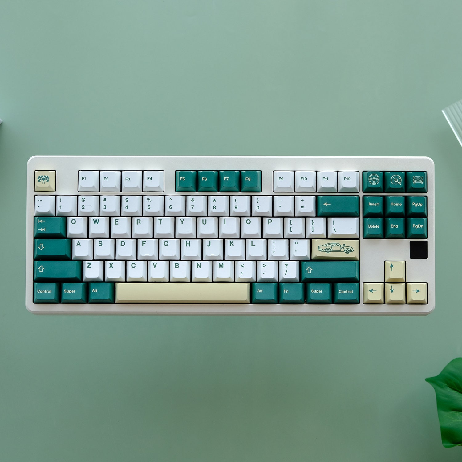 GMK British Racing Green Keycap Set | Green Keycaps for