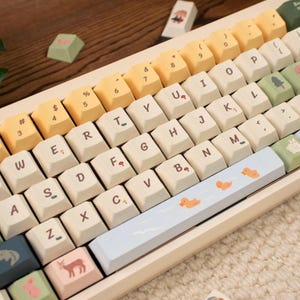 Kasuga Ranch Keycaps | Cherry Profile Keycaps Set |  PBT Material | Keycaps For MX Switch | Artisan Keycap Set