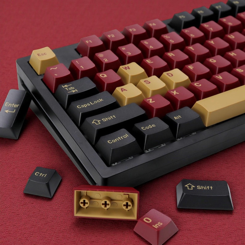 Red Samurai Double Shot Keycap Set | Cherry Profile | 174 Keys - Etsy