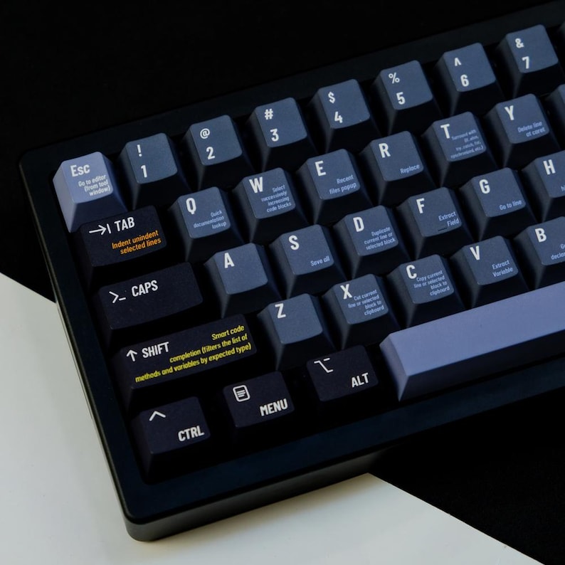 Programmer PBT Keycap Set | 5-Side Dye-Sub | Cherry Profile | 129 Keys imagem 10