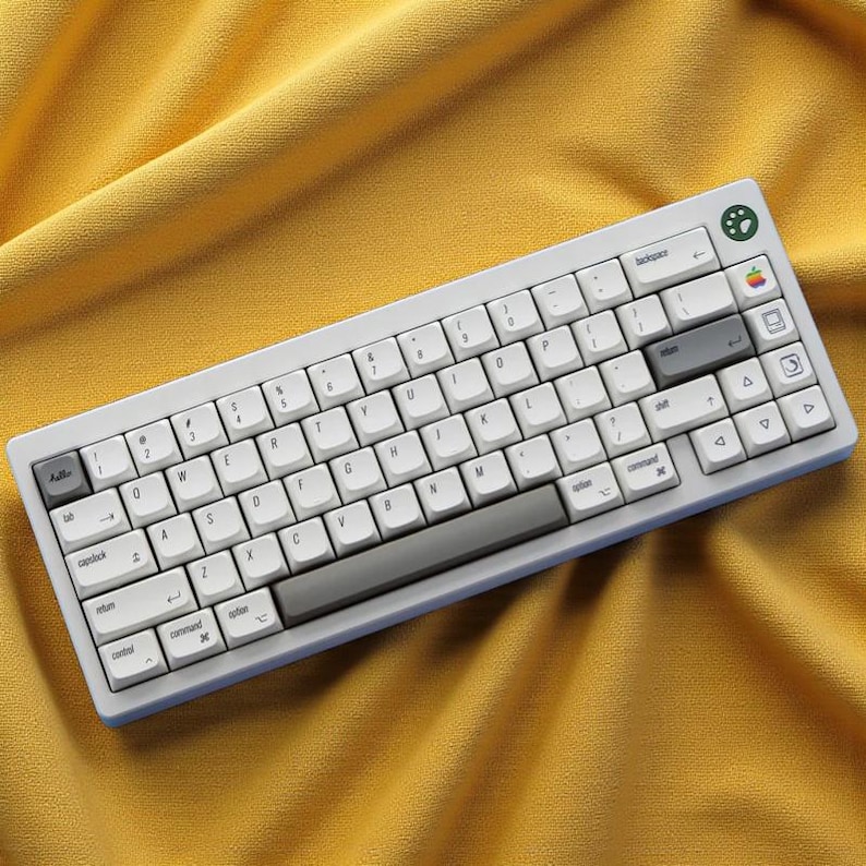Mac Retro PBT Keycap Set | Dye-Sub Sublimation | XDA Profile | 133 Keys image 7