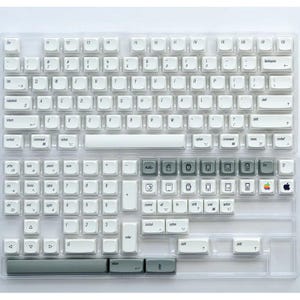 Mac Retro PBT Keycap Set | Dye-Sub Sublimation | XDA Profile | 133 Keys image 11