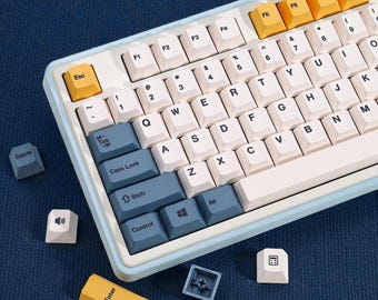 Apricot Yellow Keycap Set | Custom Keycaps | Cherry Profile PBT | 140 Keys | ISO Support
