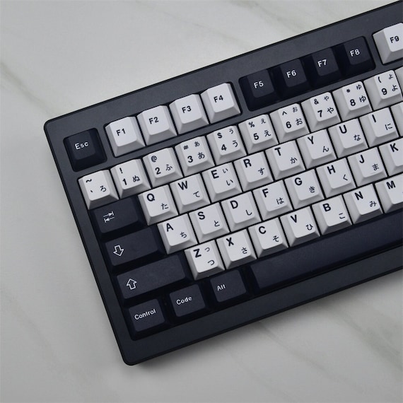 GMK ミニマル ブラック & ホワイト キーキャップ | Cherry