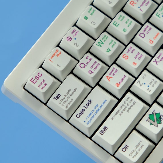 GMK Vim テーマ キーキャップ | Cherry プロファイル キーキャップ 