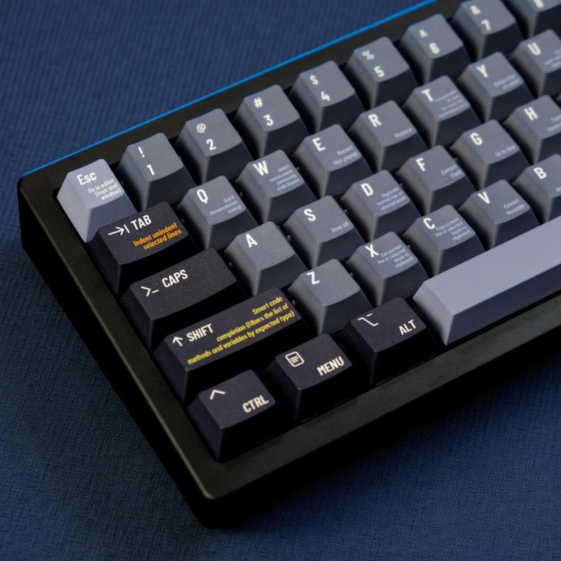Programmer PBT Keycap Set | 5-Side Dye-Sub | Cherry Profile | 129 Keys imagem 4