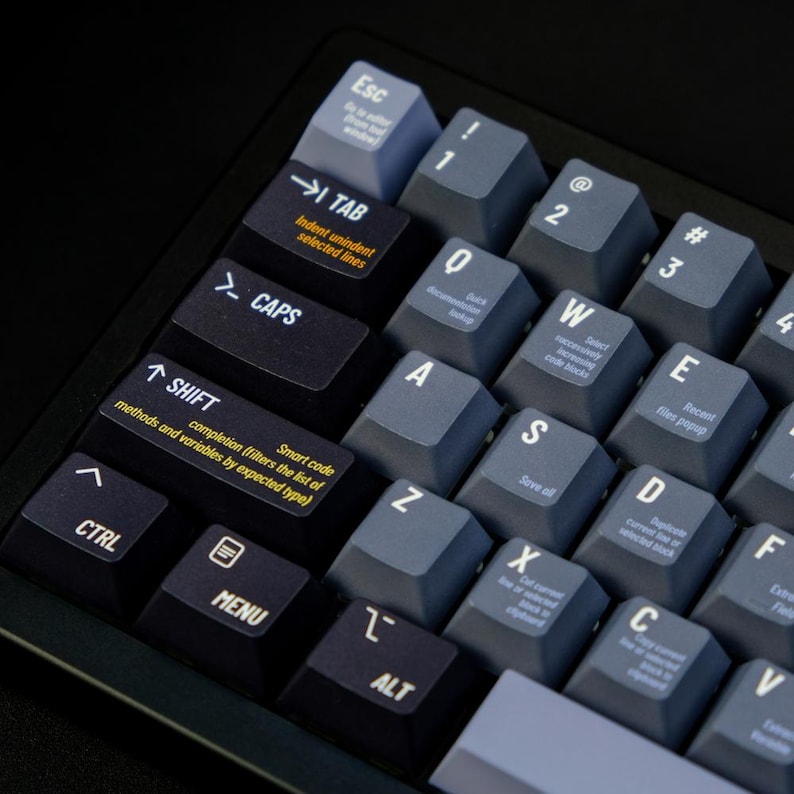 Programmer PBT Keycap Set | 5-Side Dye-Sub | Cherry Profile | 129 Keys imagem 12