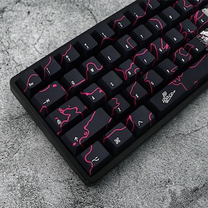 GMK Graffiti Keycaps | Cherry Profile Keycaps Set |  PBT Material | Keycaps For MX Switch | GMk Clone Artisan Keycap Set