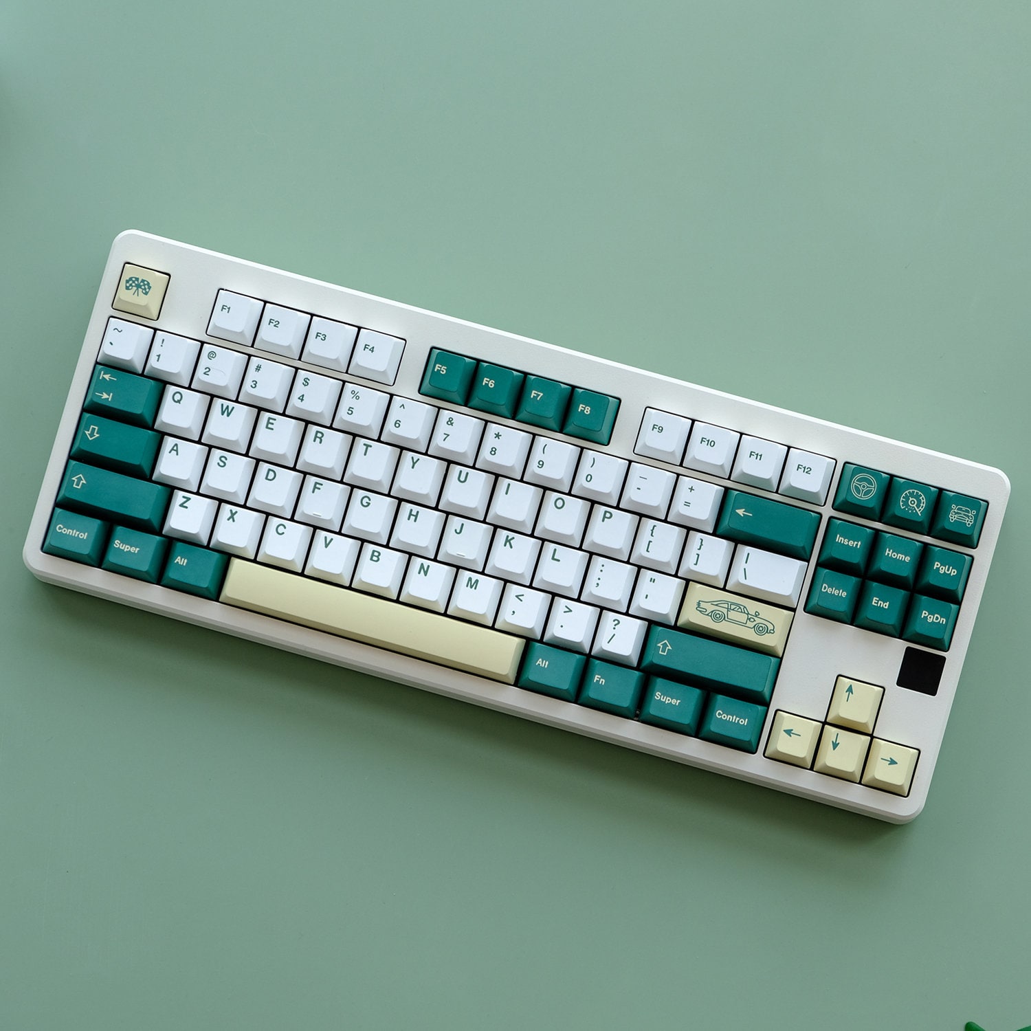 GMK British Racing Green Keycaps | Cherry Profile Keycaps
