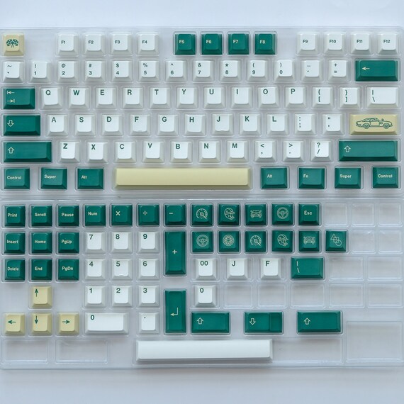 GMK British Racing Green Keycaps | Cherry Profile Keycaps Set