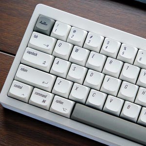 Mac Retro PBT Keycap Set | Dye-Sub Sublimation | XDA Profile | 133 Keys