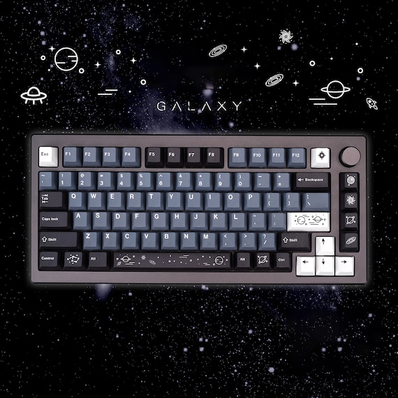 GMK Galaxy Keycaps | Cherry Profile Keycaps Set | PBT Material