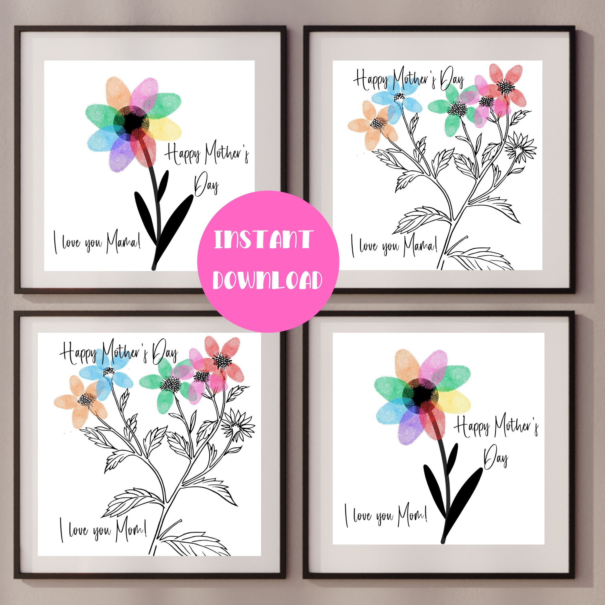 Mother's Day Printable Crafts for Kids Handmade Gift for - Etsy