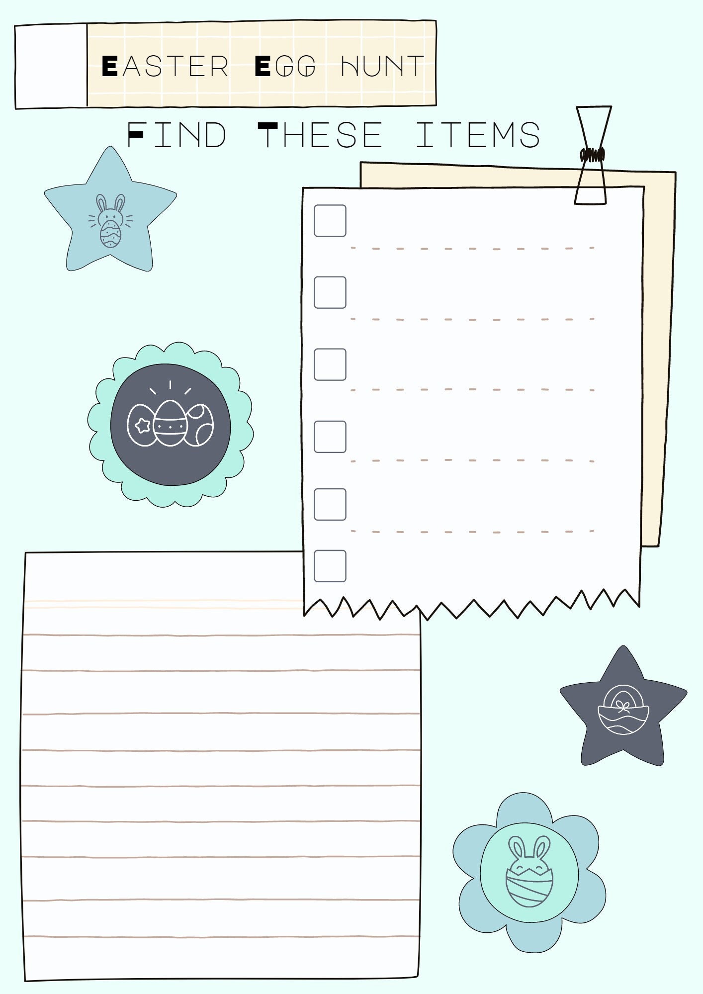 Easter Egg Hunt Printable - Etsy