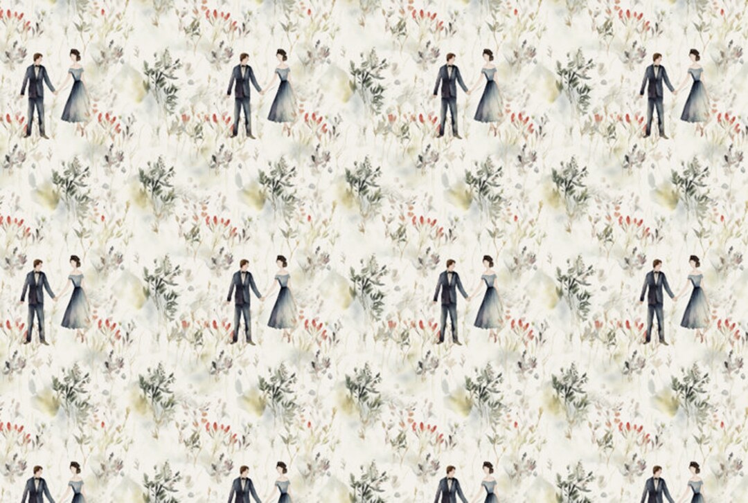 Classy Wedding Digital Repeating Pattern - Etsy