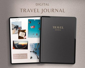 Digital Travel Journal | GoodNotes Travel Planner, Trip Planner, Ipad | Vacation Planner | Travel Notebook | Travel Itinerary | Packing List