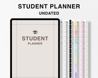Digital Planner | Student Planner | iPad Planner | GoodNotes Planner | Academic Planner Undated Planner, College Planner, Daily Planner iPad
