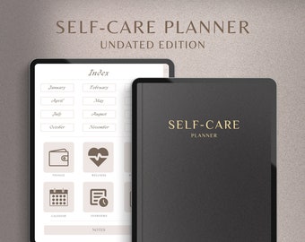 Self-Care Planner | Undated Digital Planner | Daily, Weekly & Monthly Planner | Dated Digital Planner | iPad Planner | GoodNotes Planner