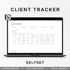 Pode incluir: Uma captura de tela de um espaço de trabalho do Notion mostrando um modelo de rastreamento de clientes. O modelo inclui colunas para o nome do cliente, a indústria, o cargo, o número de telefone, o e-mail, o endereço e a preferência de contato. O modelo foi projetado para ajudar as empresas a gerenciar seus relacionamentos com os clientes.