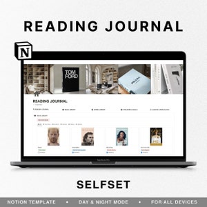 Diario di lettura delle nozioni, tracker, recensione di libri, modello di nozioni, pianificatore di lettura digitale, registro di lettura, pianificatore di lettura per iPad MacBook, libreria